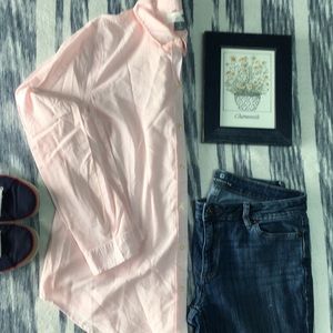 Old Navy Classic Pink Button Down Blouse